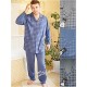 Piżama męska 3XL-4XL rozpinana z kołnierzem 